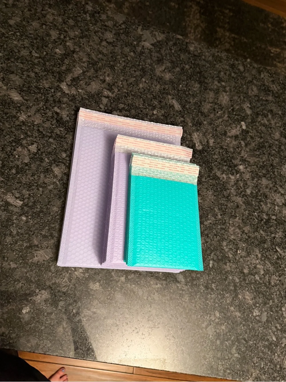 Bundle of 20 Bubble Mailers Teal & Lilac/Purple Protective Various Sizes